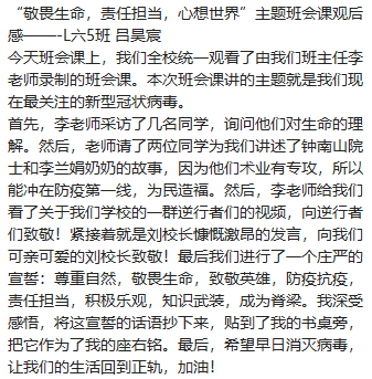 同學(xué)們，我想對你說...|力邁中美國際學(xué)校(小學(xué)生)公共班會課(圖9)