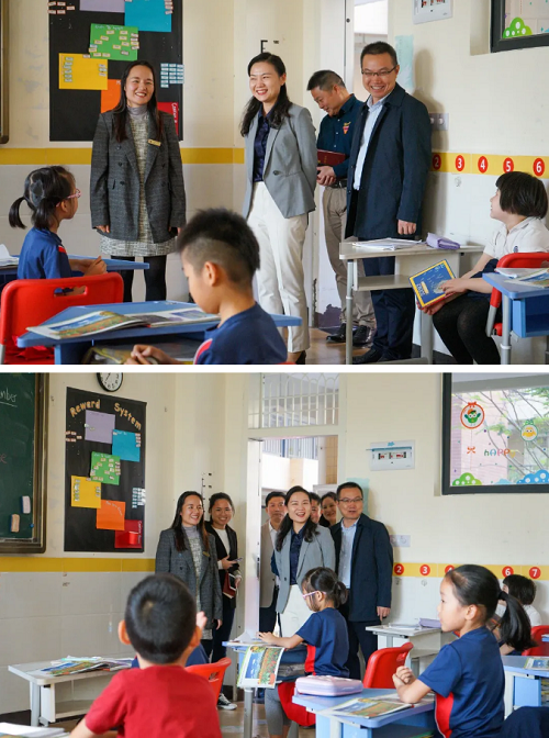 澄邁縣副縣長尹承玲一行領(lǐng)導(dǎo)視察力邁中美（國際）學(xué)校海南校區(qū)(圖4)